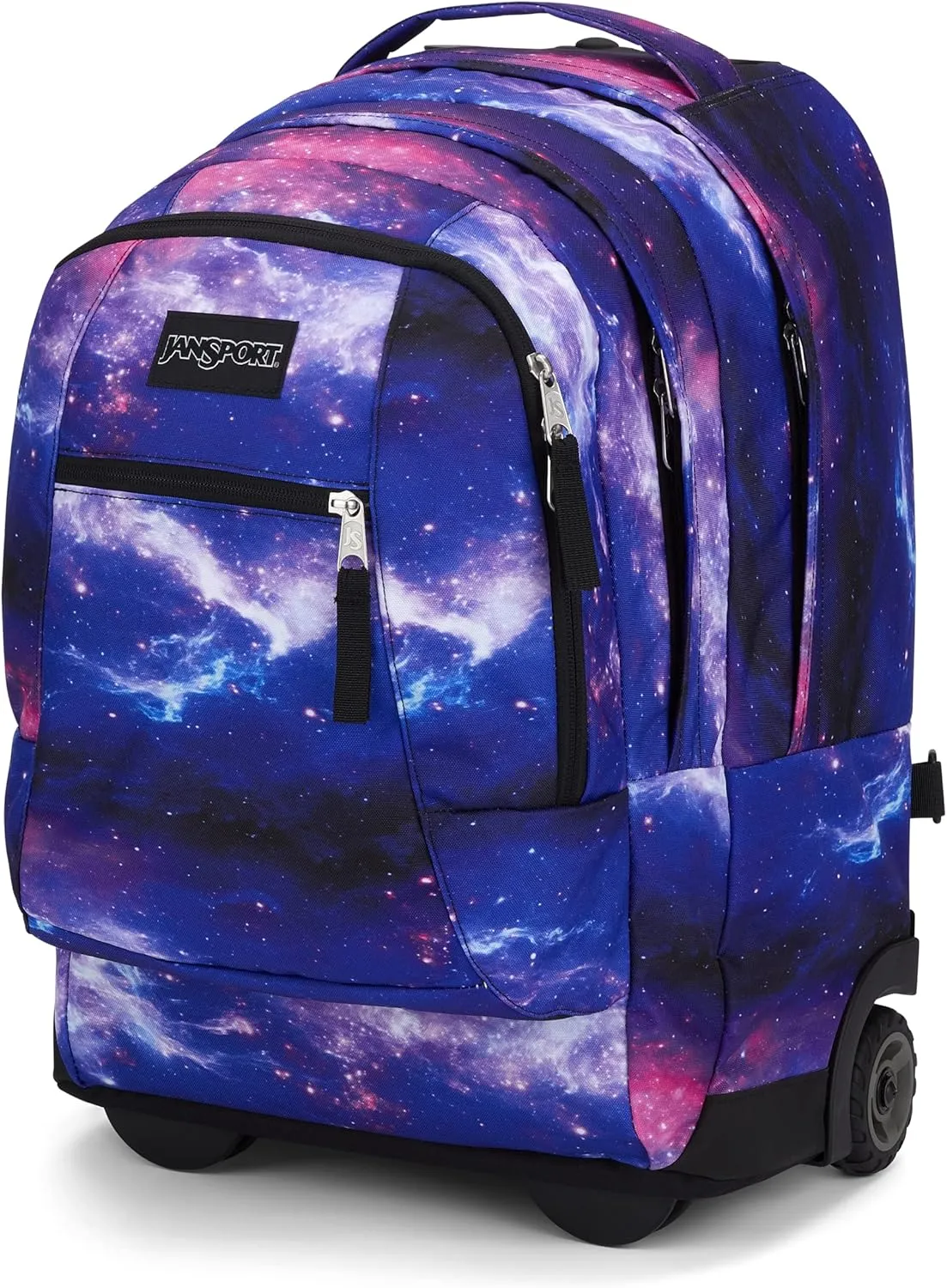 JanSport Driver 8 Rolling Backpack - Wheeled Travel Bag with 15-Inch Laptop Sleeve, One Size, Space Dust