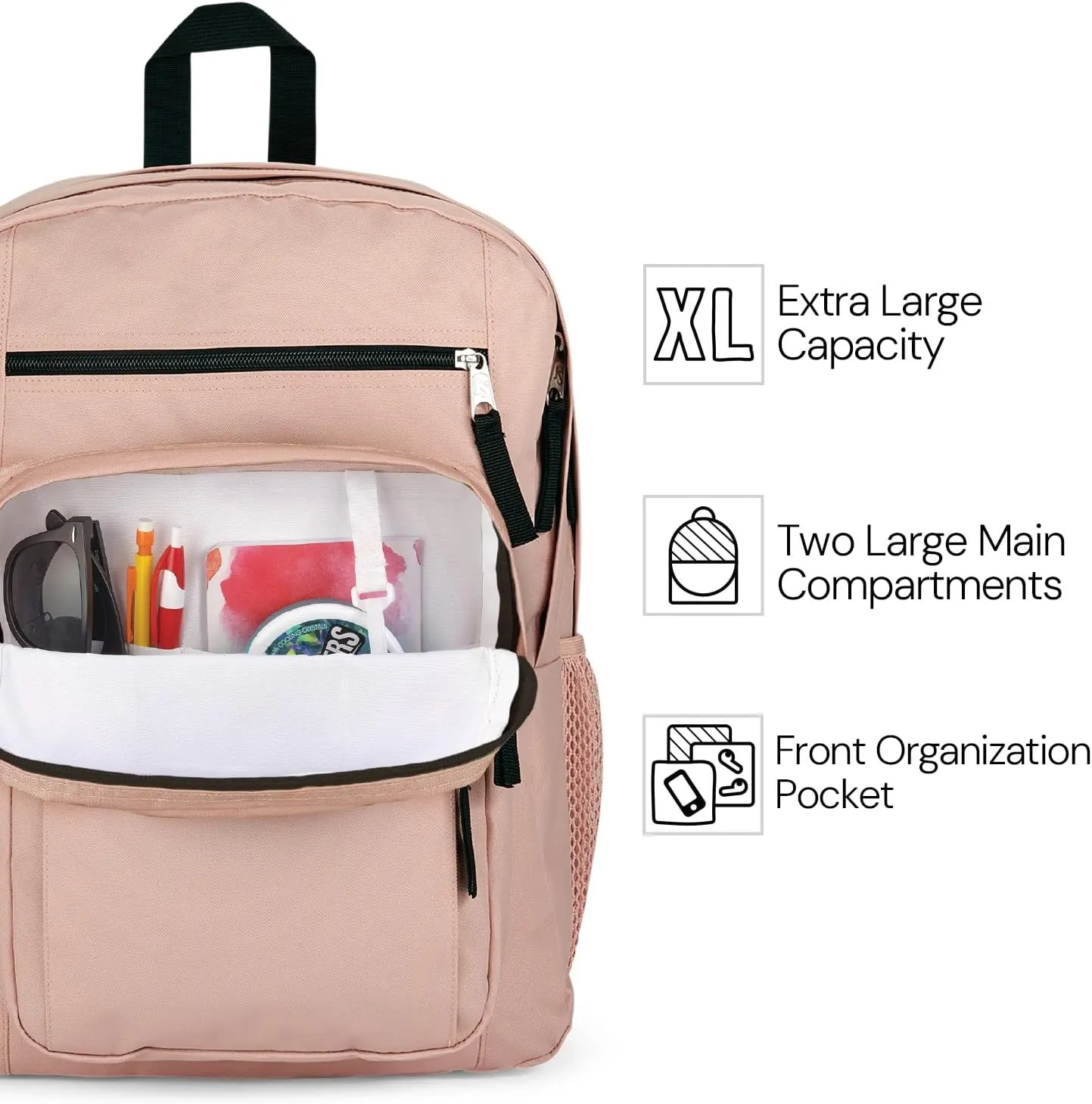 JanSport Laptop Backpack - Computer Bag with 2 Compartments, Ergonomic Shoulder Straps, 15” Laptop Sleeve, Haul Handle - Faded Floral Fresh Mint