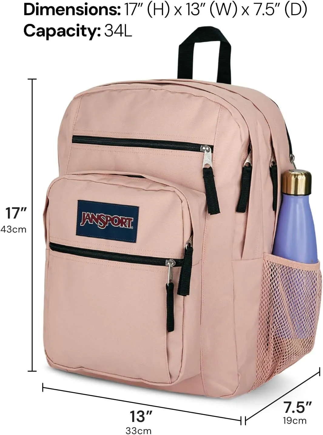 JanSport Laptop Backpack - Computer Bag with 2 Compartments, Ergonomic Shoulder Straps, 15” Laptop Sleeve, Haul Handle - Faded Floral Fresh Mint