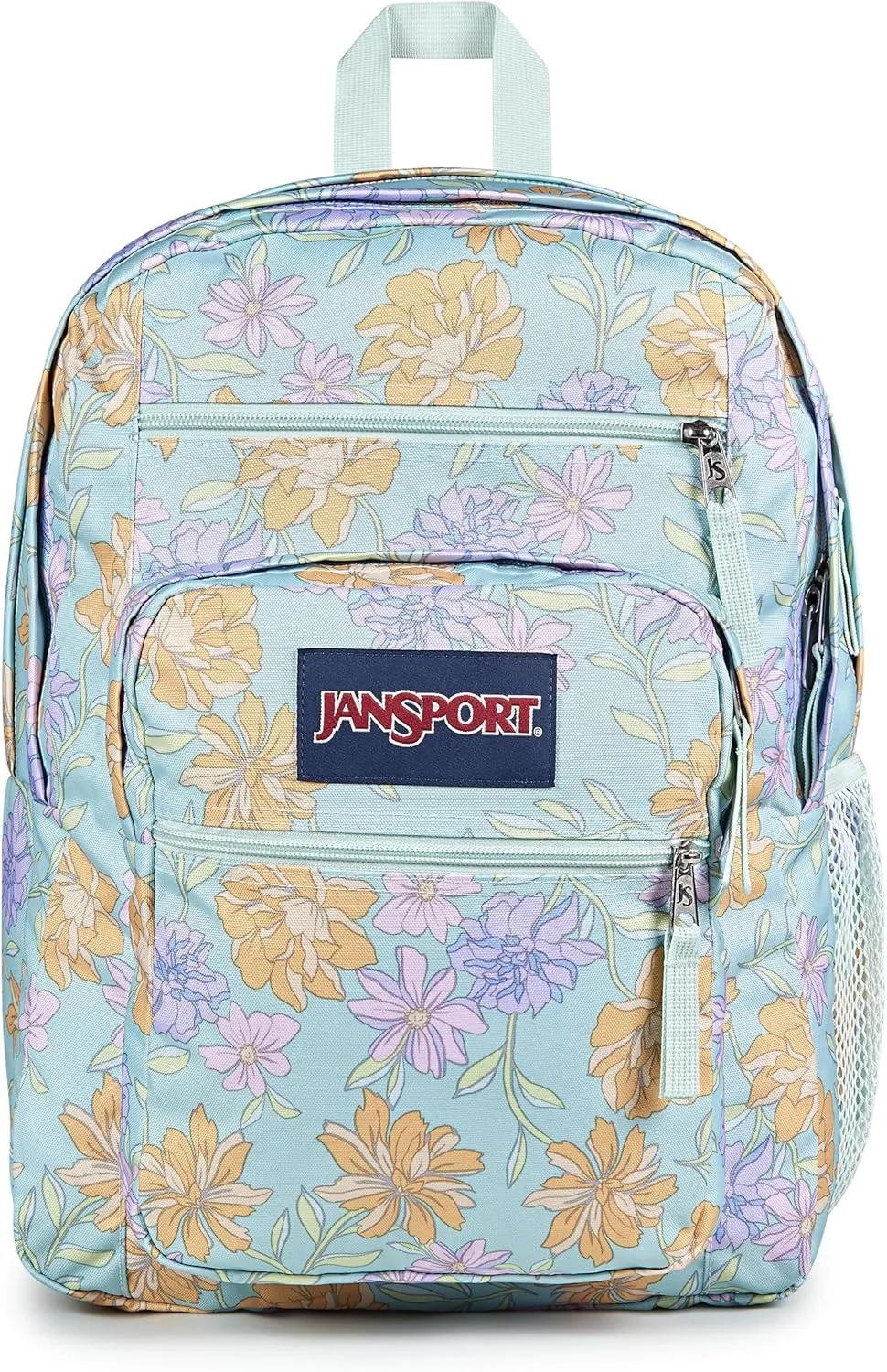 JanSport Laptop Backpack - Computer Bag with 2 Compartments, Ergonomic Shoulder Straps, 15” Laptop Sleeve, Haul Handle - Faded Floral Fresh Mint