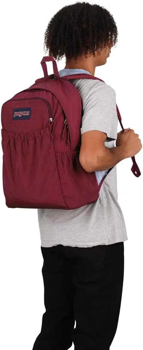 JanSport Slouch Pack - Fully Padded Back Panel - Comfortable and Ideal Storage - Russet Red