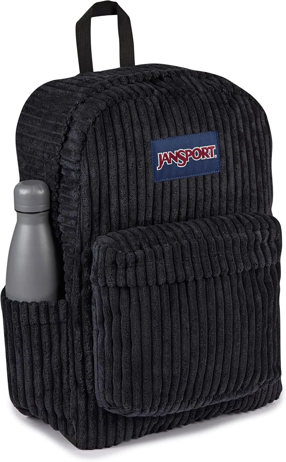 JanSport Superbreak Plus FX Backpack - Work, Travel, or Laptop Bag with Water Bottle Pocket - Surreal Corduroy Black