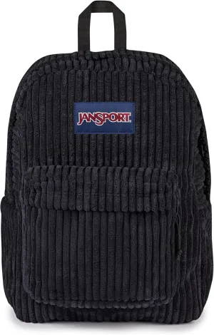 JanSport Superbreak Plus FX Backpack - Work, Travel, or Laptop Bag with Water Bottle Pocket - Surreal Corduroy Black