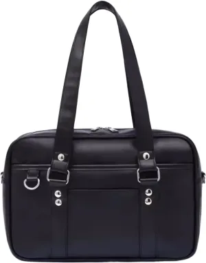 Japanese JK Uniform Lolita Bag PU Shoulder Bag Cosplay Cosplay Costume Accessories Handbag, Black