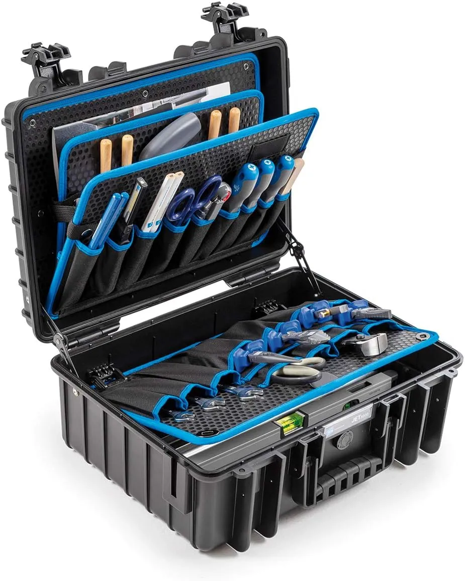 Jet 5000 Outdoor Tool Case with Pocket Tool Boards, Black