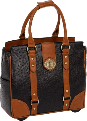 JKM and Company Computer iPad, Laptop Tablet Rolling Tote Bag Briefcase Carryall Bag