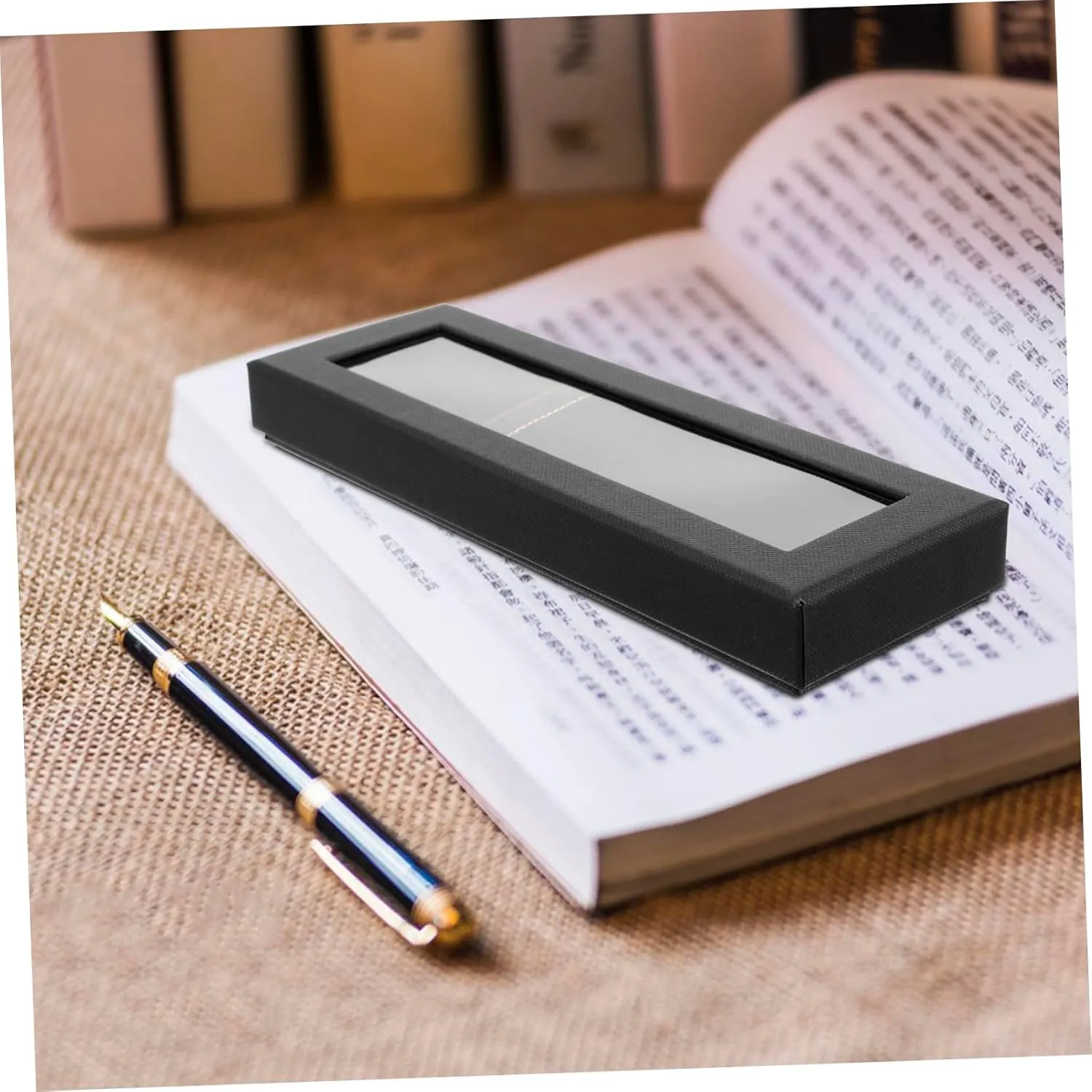 jojofuny 2sets 2pcs Decorative Pen Present Boxes Multi Function Pen Organizer Cases Compact for Handbags Durable Suitable for Business Trips Daily Use 2pcs*2