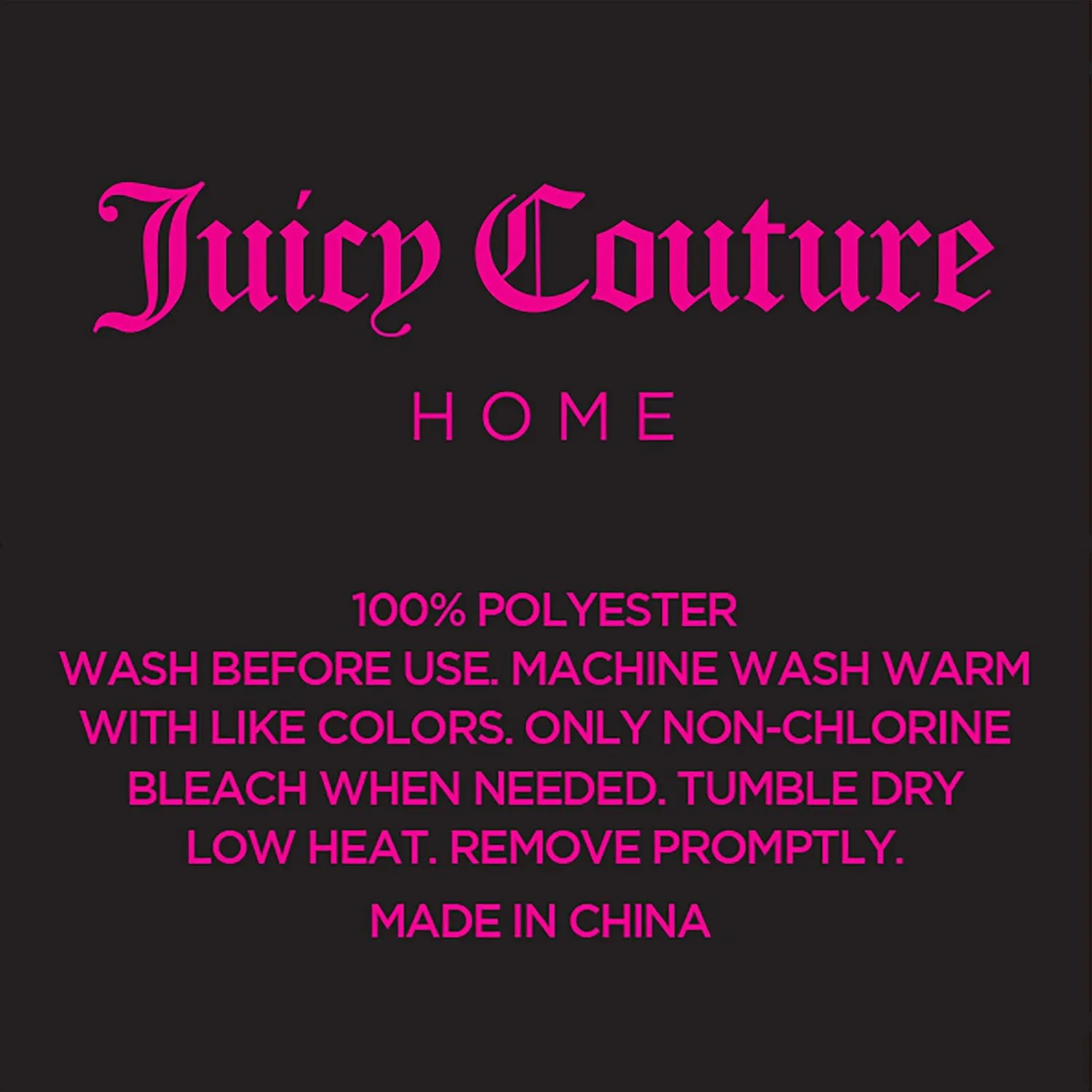 Juicy Couture Satin Pillowcase for Hair and Skin, Black King Size Pillowcase Set of 2 - Silky Satin Cooling Pillow Covers with Envelope Closure