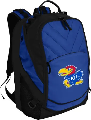 Kansas Jayhawks Backpack Official University of Kansas Bag w/Laptop Section