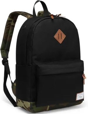 Kasqo School Backpack, Classic Lightweight 14-15.6 Inch Laptop Bookbag for Men Women Teens Girls Boys College