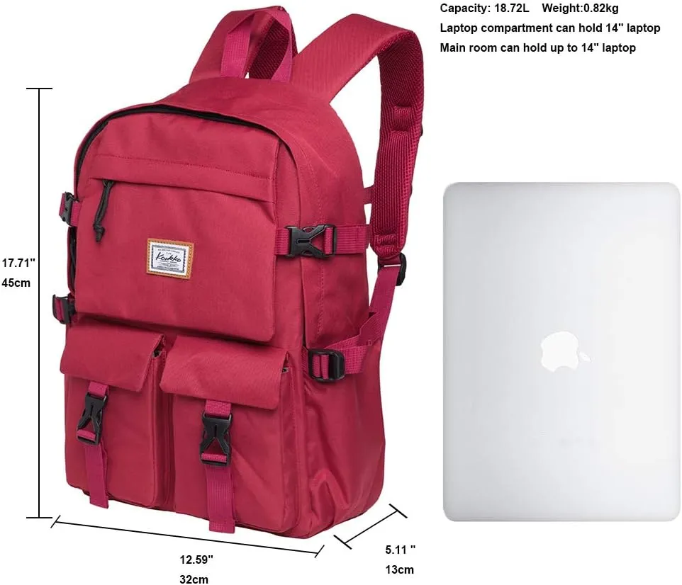 KAUKKO Stylish Laptop Backpack Multipurpose Daypack,18.72L