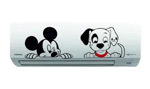Kaushiki Collection Cartoon Air Conditioner Wall Sticker (Medium Size 12x8x8 inches, Multicolour)