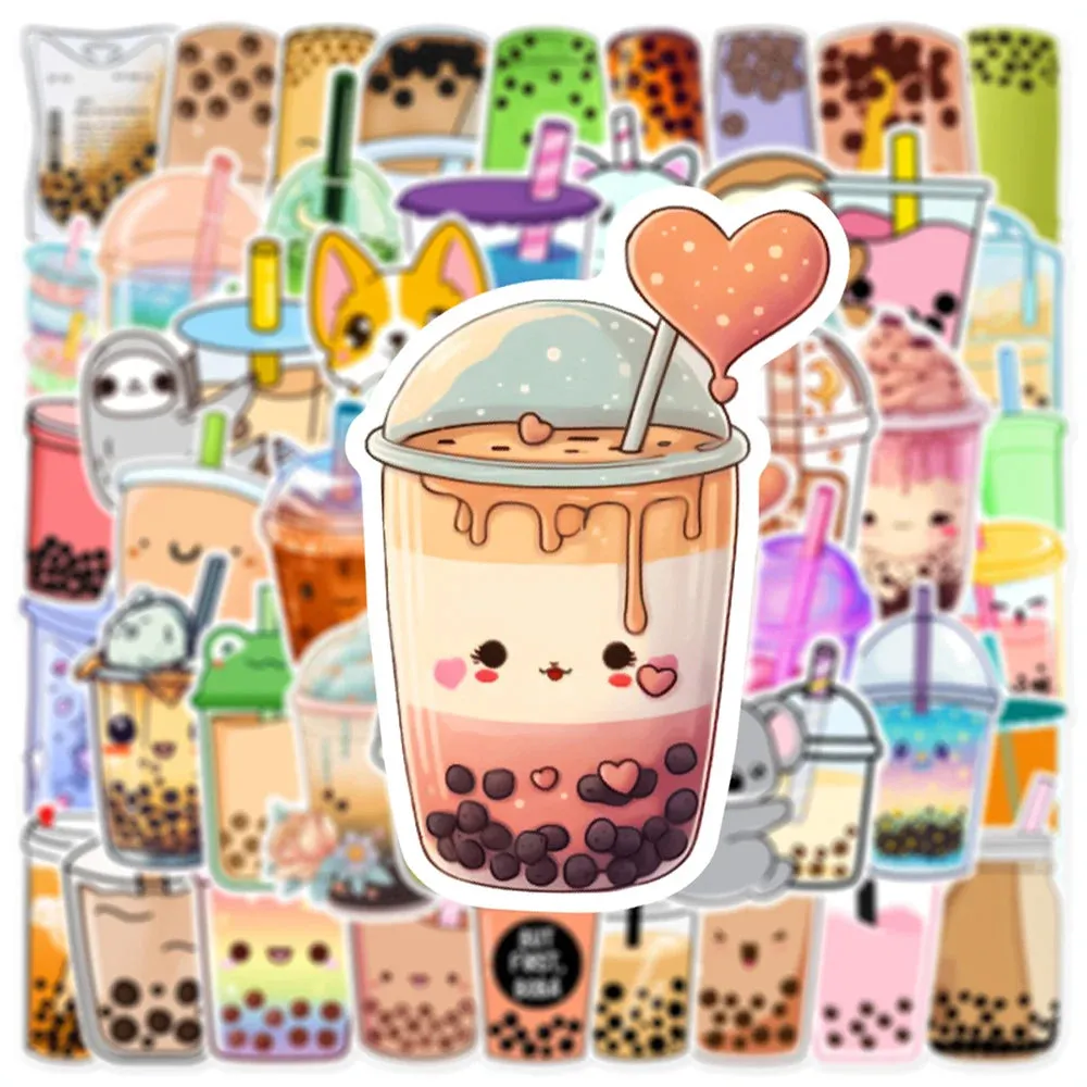 Kawaii Bubble Tea Animal Stickers ☕🐾 | Cute Decals for DIY & Decor ✨🎨