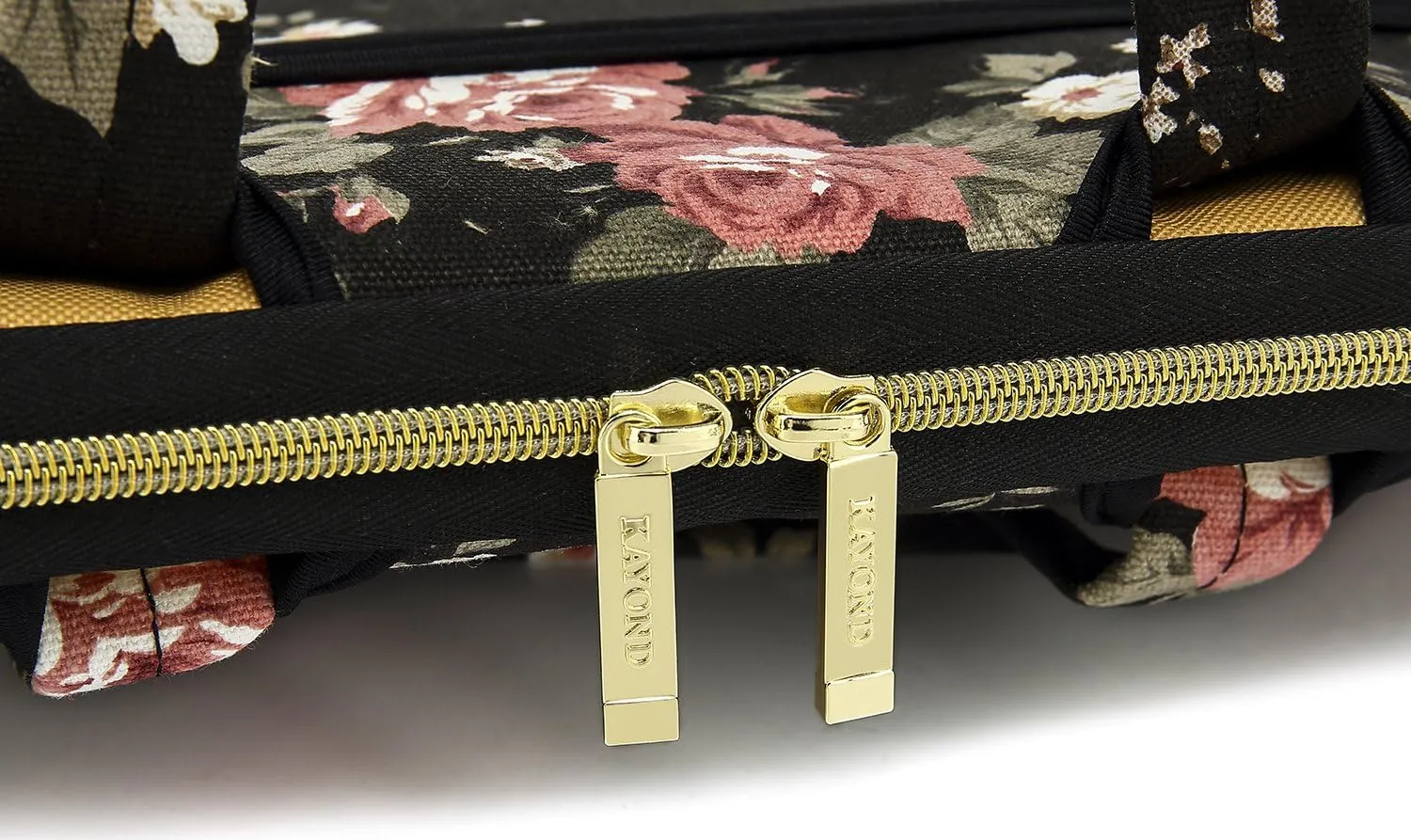 kayond Black C Rose Patten water resistant Laptop Shoulder Messenger Bag Case Sleeve for 15 Inch 15.6 Inch Laptop,Laptop Briefcase