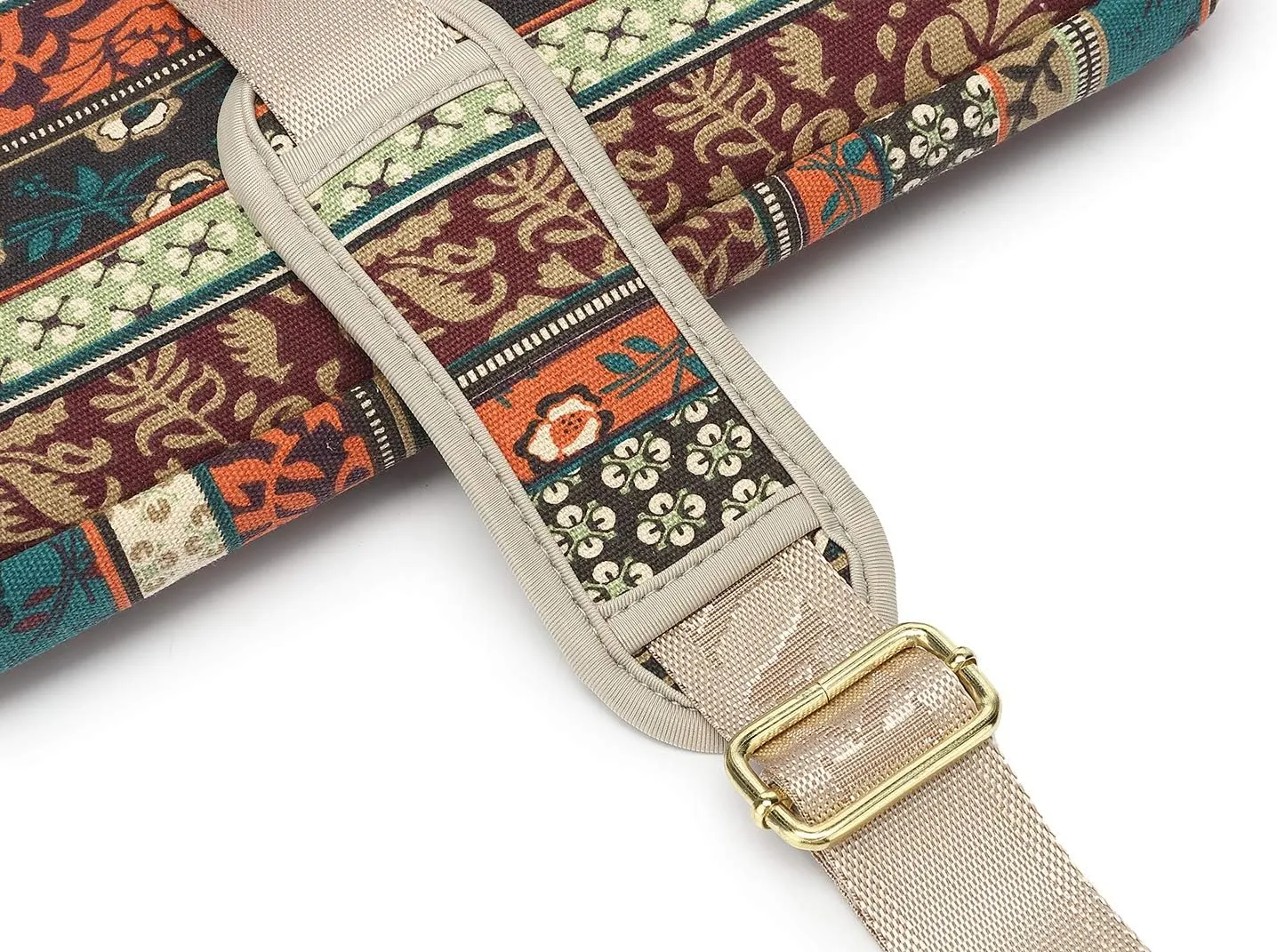 kayond Red Bohemia Patten Waterproof Laptop Shoulder Messenger Bag Case Sleeve for 14 Inch 14.1 Inch Laptop