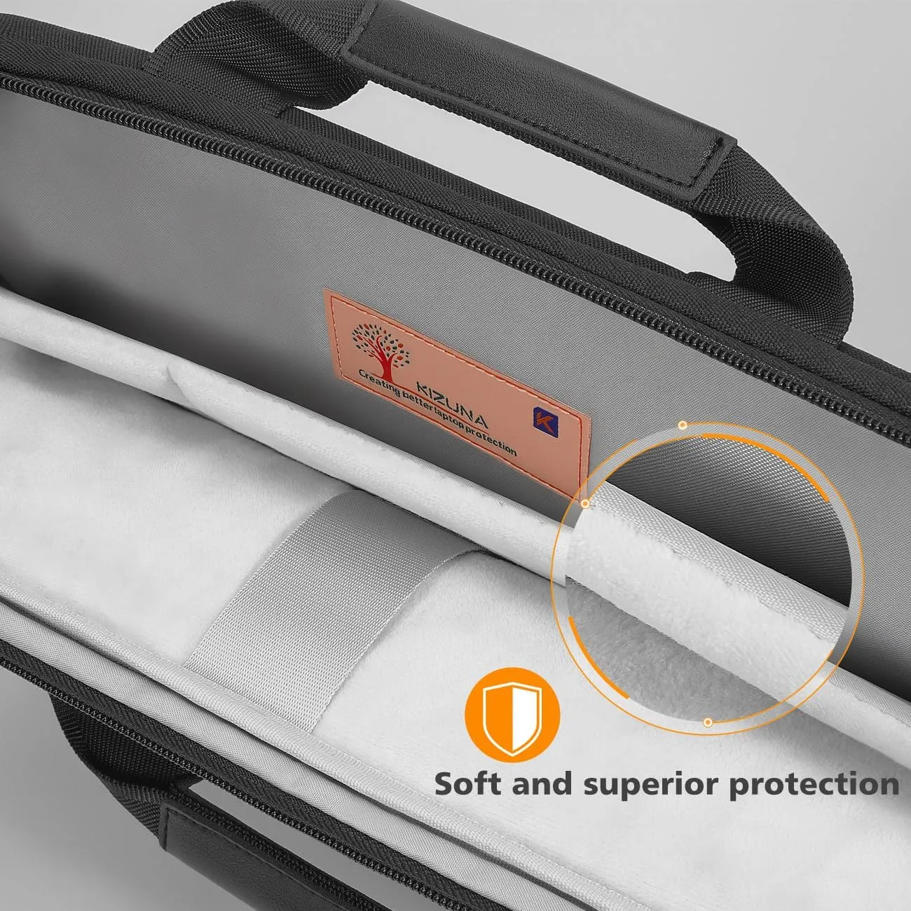 KIZUNA Laptop Bag Case 14 Inch Computer Shoulder Sleeve for 15" MacBook air M3 M2/Lenovo IdeaPad Slim 3i/IdeaPad Flex 5/15.4 MacBook Pro/14 Yoga Slim Pro X/Surface Studio 2/HP/Dell, Black