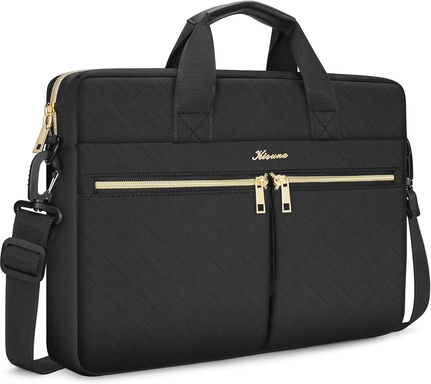 KIZUNA Laptop Case Bag 14 Inch Computer Sleeve for MacBook Air 15 M3 2024/IdeaPad Flex 5/IdeaPad Slim 3i 14"/Gen 6/Yoga Slim 7 Pro X/7i Pro X/14.4" Surface Laptop Studio 2,Black