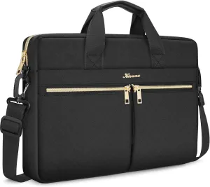 KIZUNA Laptop Case Bag 14 Inch Computer Sleeve for MacBook Air 15 M3 2024/IdeaPad Flex 5/IdeaPad Slim 3i 14"/Gen 6/Yoga Slim 7 Pro X/7i Pro X/14.4" Surface Laptop Studio 2,Black