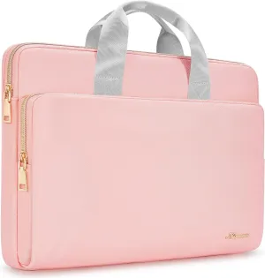 KIZUNA Laptop Sleeve Case 14 Inch Computer Carrying Handbag for 15" MacBook air M2 2023/Lenovo Flex 14/IdeaPad Flex 5/15.4 MacBook Pro/HP EliteBook 840 G5/HP Pro 14 G3/Dell Latitude/Surface，Pink