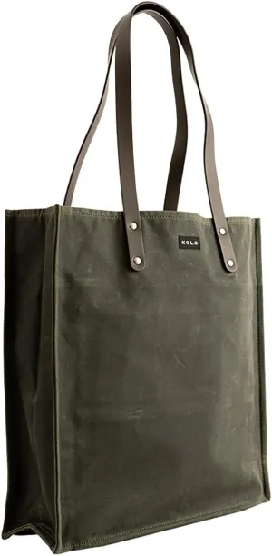 Kolo Mercato Weatherproof Tote Bag, 100% Organic Cotton Canvas, Ideal for Travel