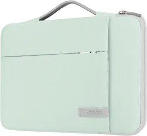 Lacdo 360° Protective 15-15.6 Inch Laptop Sleeve Case for Acer HP Dell ASUS Laptop, Acer Aspire 15, HP Pavilion 15, Dell Inspiron 15, Lenovo IdeaPad 15, ASUS ZenBook 15 Computer Bag, Green