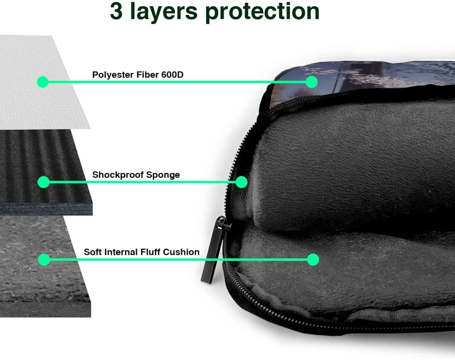 Landscape with a Traditional Windmill Laptop Shoulder Bag Portable Laptop Bag Laptop Case Crossbody Briefcase w/Strap Handle
