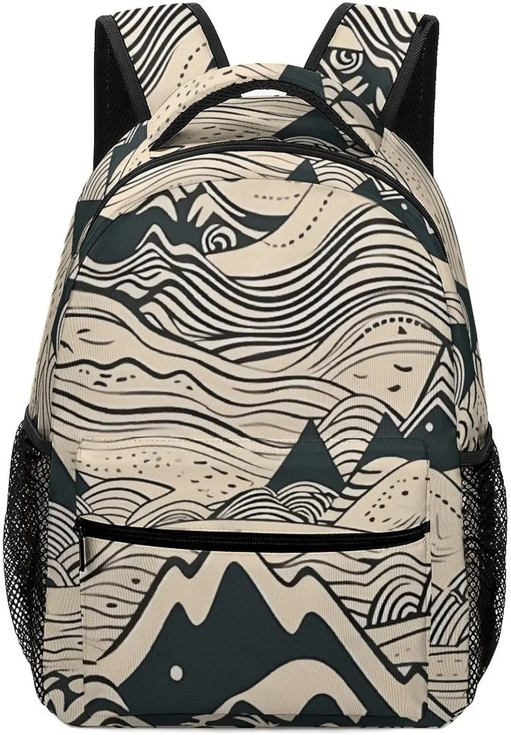 Laptop Backpack for Men Women Lightweight Daypack with Compartment Rucksack Iceberg Style Pattern Laptop Bag