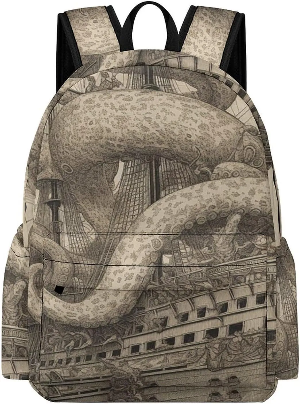 Laptop Backpack for Women Men Daypack Waterproof Sailing Pirate Octopus Computer Bag Business Work Bag for Travel
