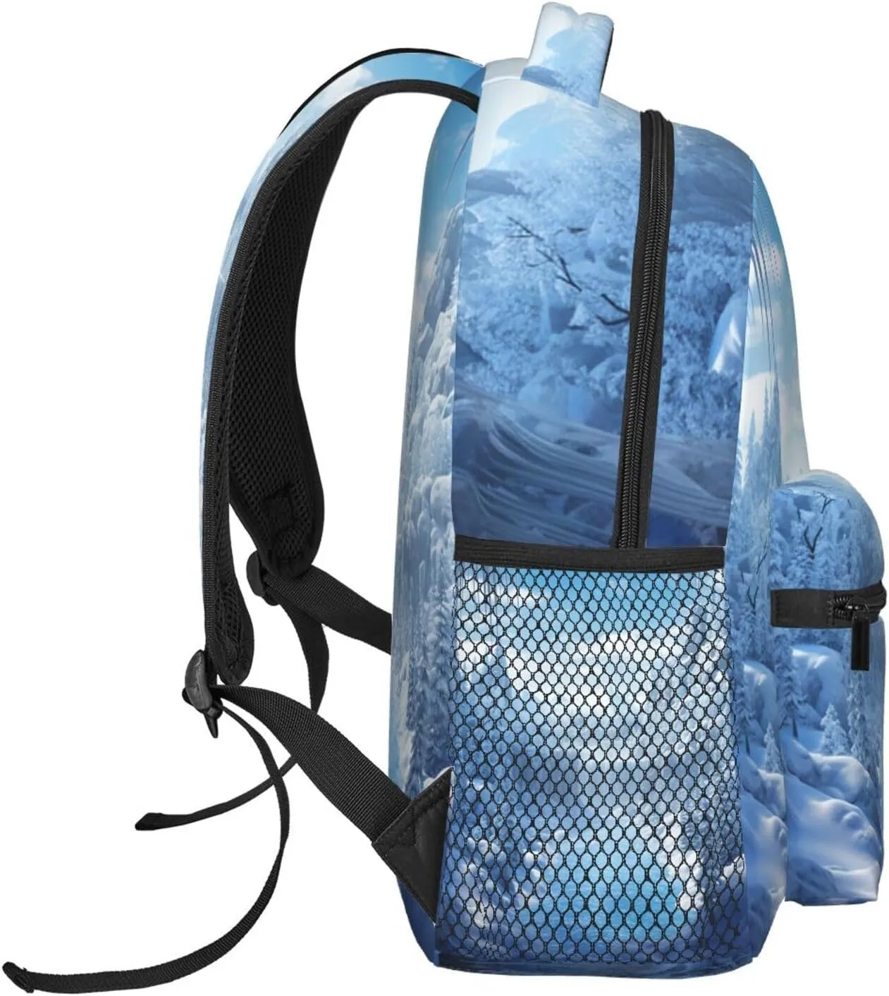 Laptop Backpack Lightweight Daypack for Men Women Snow Ice World Backpack Laptop Bag for Travel Hiking