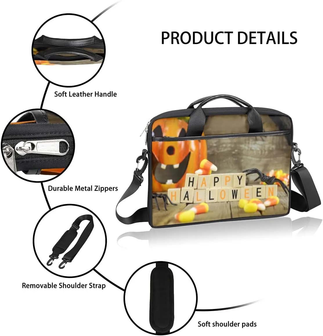 Laptop Bag 13-15 Inch Laptop Sleeve Case for Men Women Briefcase Messenger Bag Computer Shoulder Bag for Travel Work