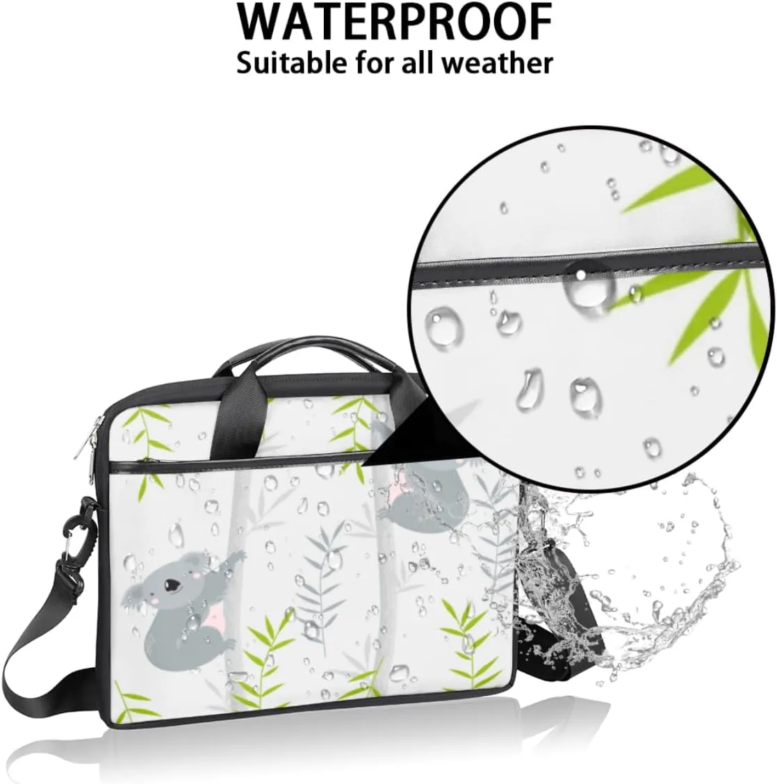 Laptop Bag 13-15 Inch Laptop Sleeve Case for Men Women Briefcase Messenger Bag Computer Shoulder Bag for Travel Work