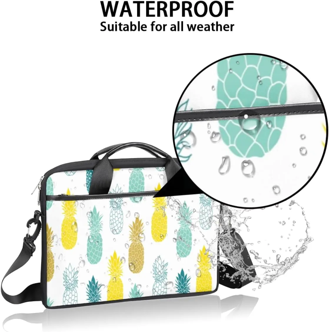 Laptop Bag 13-15 Inch Laptop Sleeve Case for Men Women Briefcase Messenger Bag Computer Shoulder Bag for Travel Work