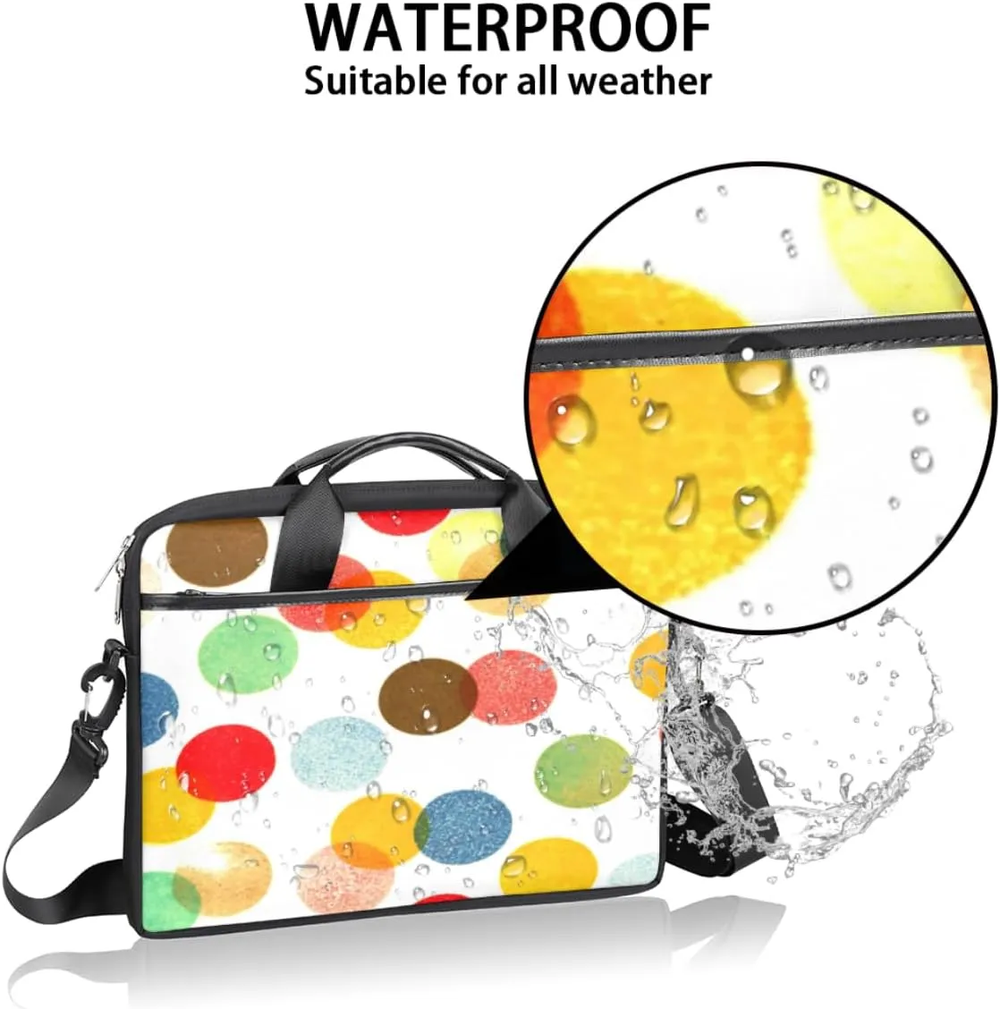 Laptop Bag 13-15 Inch Laptop Sleeve Case for Men Women Briefcase Messenger Bag Computer Shoulder Bag for Travel Work
