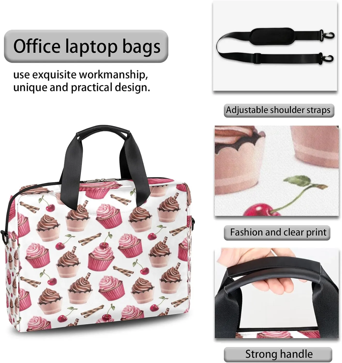 Laptop Bag 15.6 Inch Laptop Sleeve Case for Men Women Briefcase Messenger Bag 16 Inch Computer Shoulder Bag