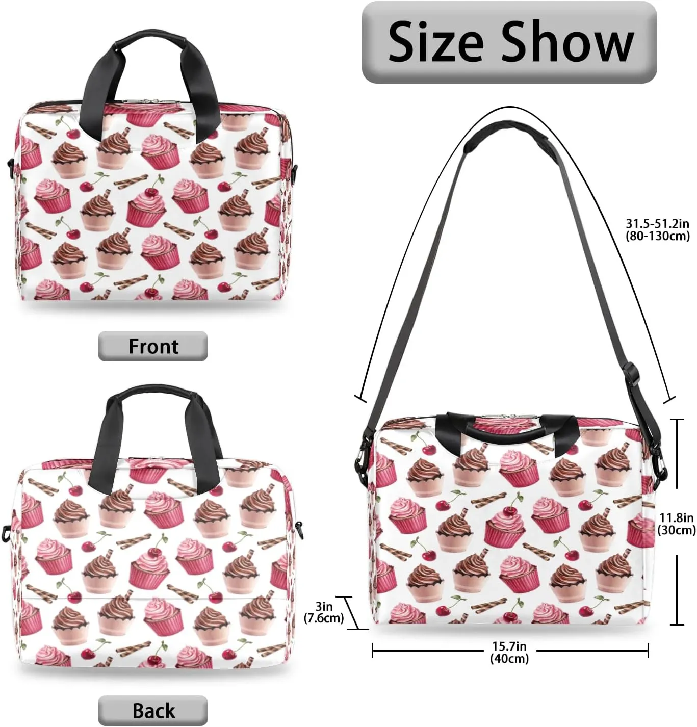 Laptop Bag 15.6 Inch Laptop Sleeve Case for Men Women Briefcase Messenger Bag 16 Inch Computer Shoulder Bag