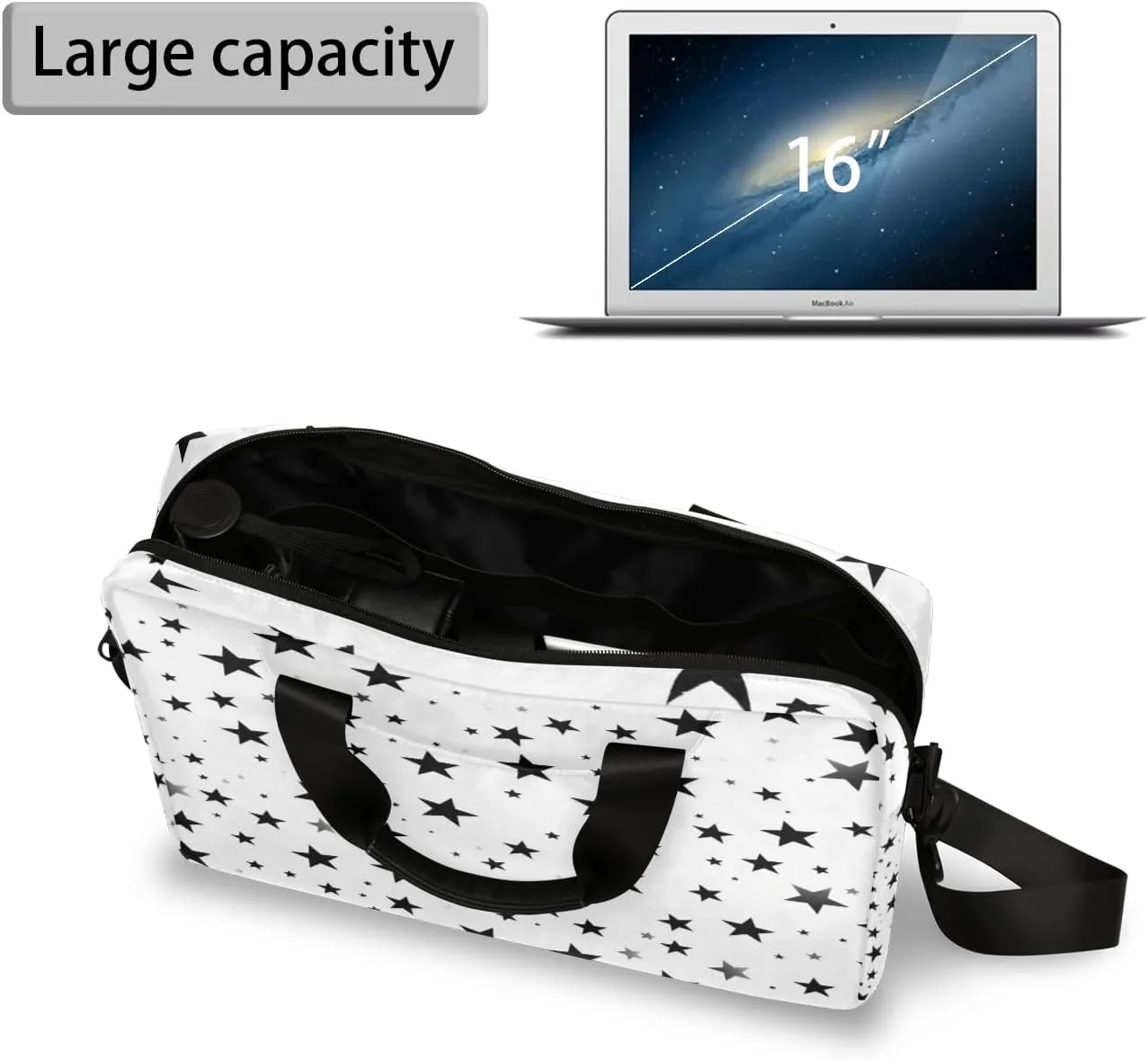 Laptop Bag 15.6 Inch Laptop Sleeve Case with Shoulder Straps Computer Slim Briefcase for Men and Women