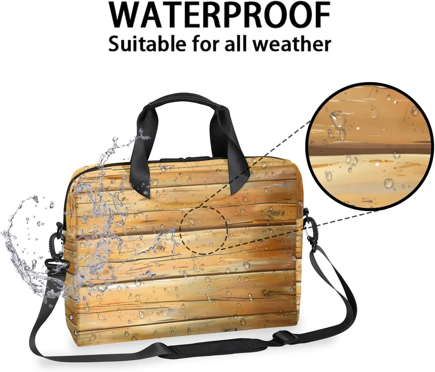 Laptop Bag 15.6 Inch Laptop Sleeve Case with Shoulder Straps Computer Slim Briefcase for Men and Women