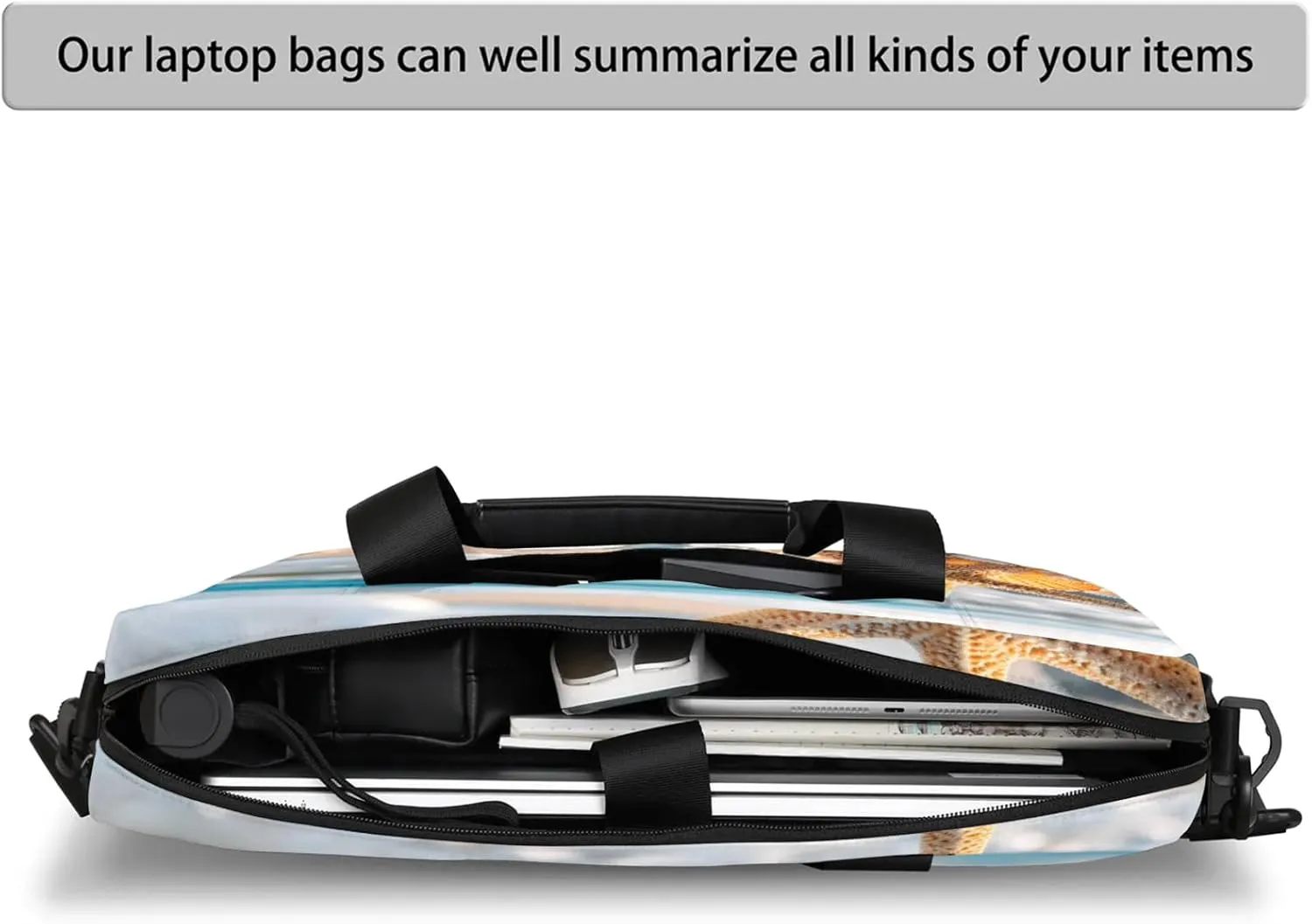 Laptop Bag 15.6 Inch Laptop Sleeve Case with Shoulder Straps Computer Slim Briefcase for Men and Women