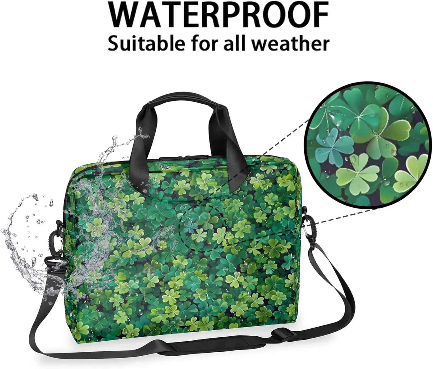 Laptop Bag 15.6 Inch Laptop Sleeve Case with Shoulder Straps Computer Slim Briefcase for Men and Women