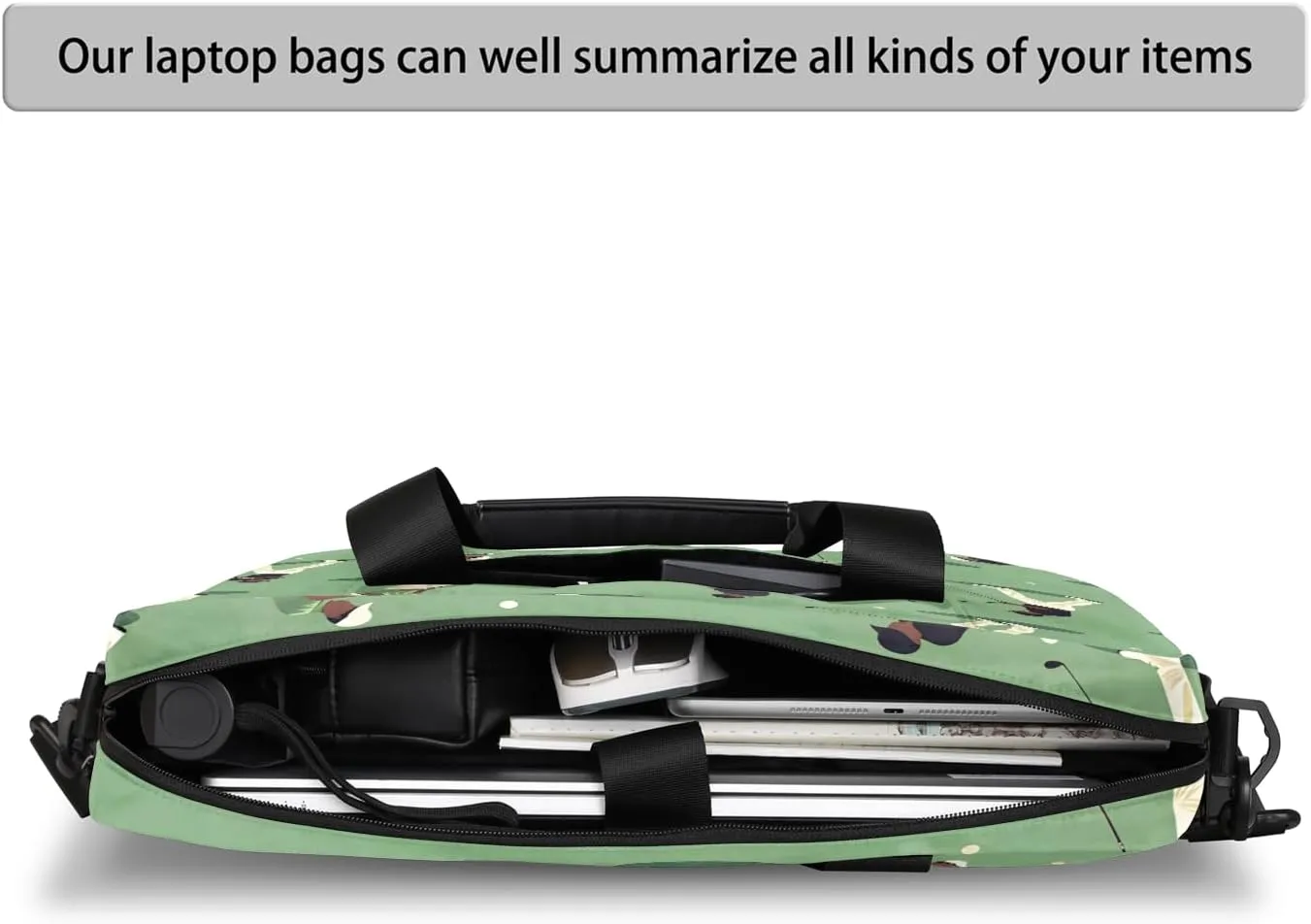 Laptop Bag 15.6 Inch Laptop Sleeve Case with Shoulder Straps Computer Slim Briefcase for Men and Women