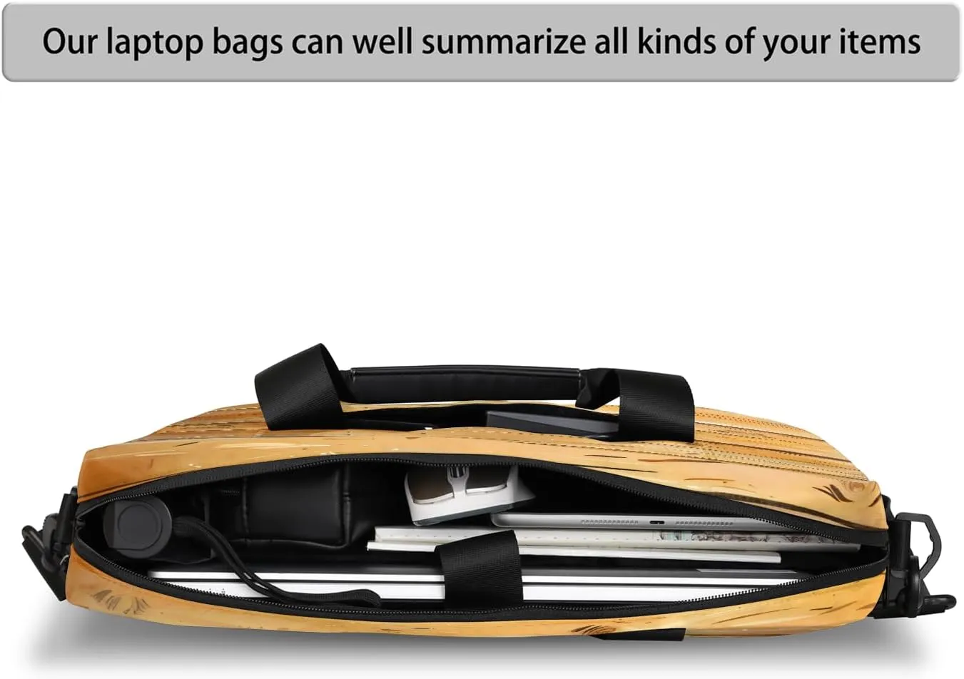 Laptop Bag 15.6 Inch Laptop Sleeve Case with Shoulder Straps Computer Slim Briefcase for Men and Women