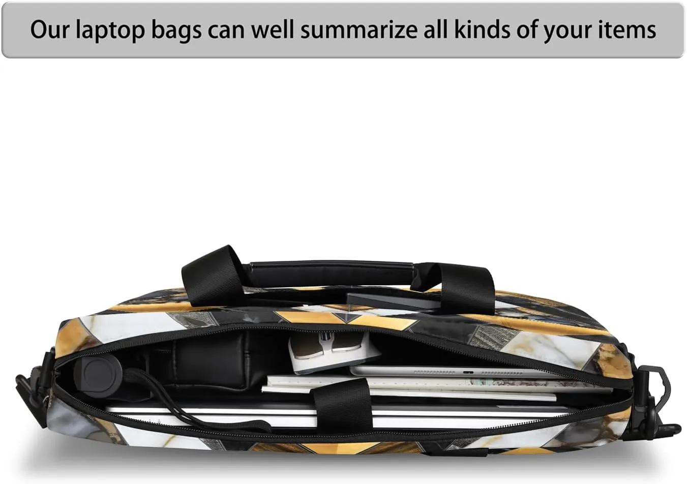 Laptop Bag 15.6 Inch Laptop Sleeve Case with Shoulder Straps Computer Slim Briefcase for Men and Women