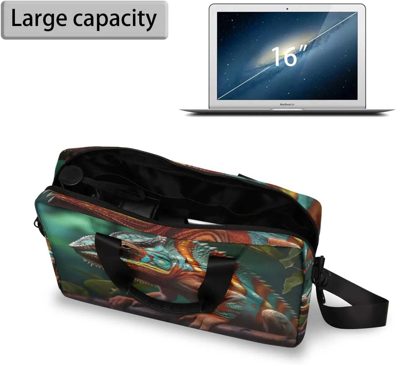 Laptop Bag 15.6 Inch Laptop Sleeve Case with Shoulder Straps Computer Slim Briefcase for Men and Women