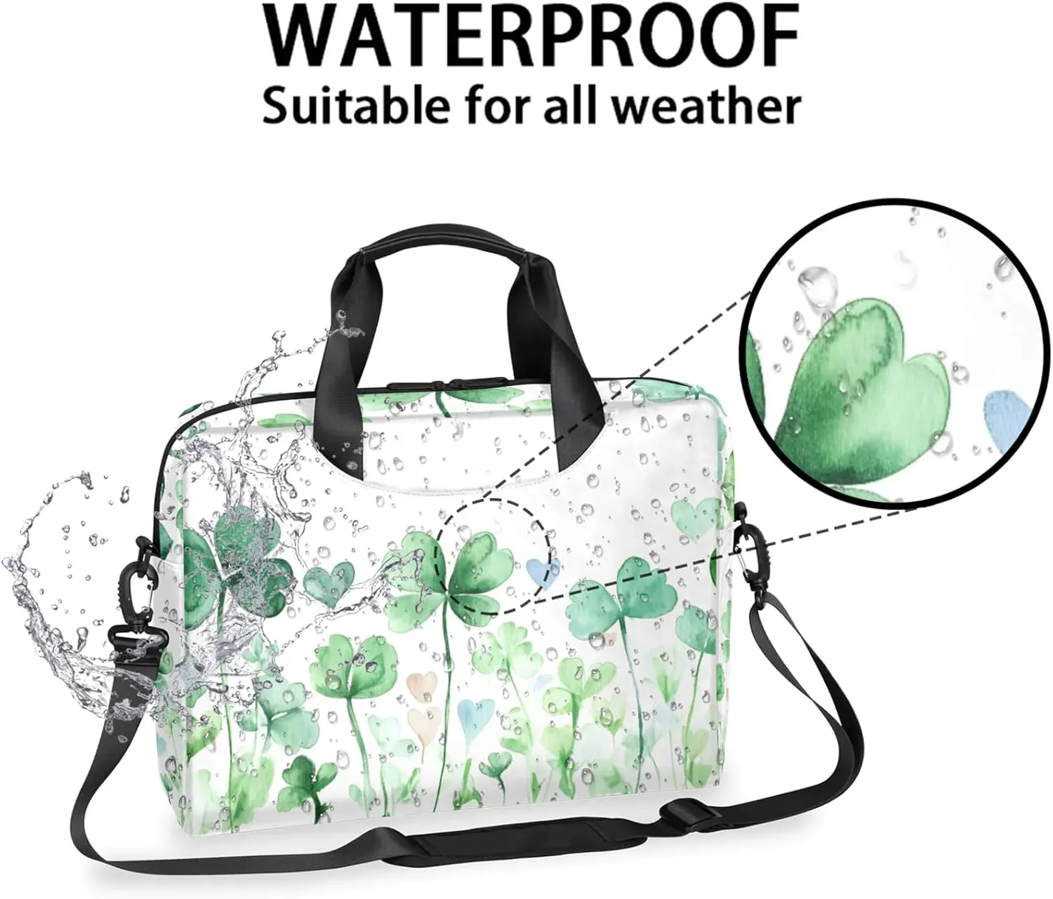 Laptop Bag 15.6 Inch Laptop Sleeve Case with Shoulder Straps Computer Slim Briefcase for Men and Women