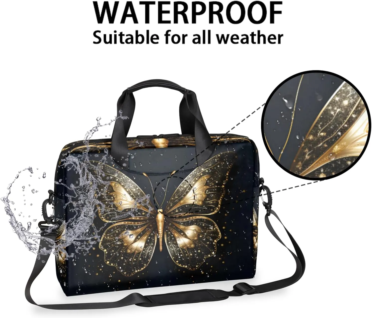 Laptop Bag 15.6 Inch Laptop Sleeve Case with Shoulder Straps Computer Slim Briefcase for Men and Women