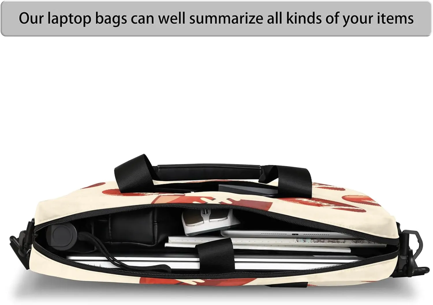 Laptop Bag 15.6 Inch Laptop Sleeve Case with Shoulder Straps Computer Slim Briefcase for Men and Women