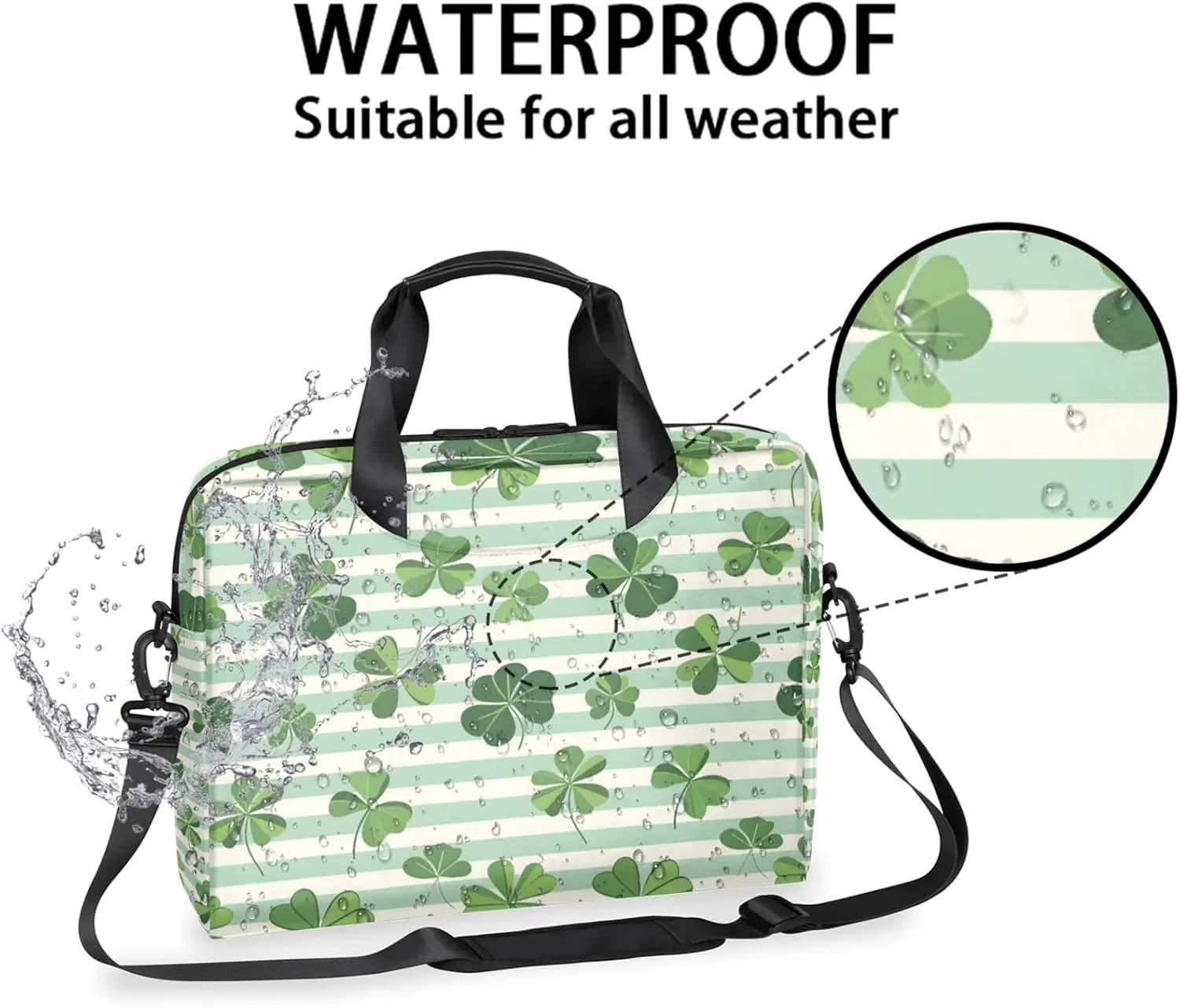 Laptop Bag 15.6 Inch Laptop Sleeve Case with Shoulder Straps Computer Slim Briefcase for Men and Women