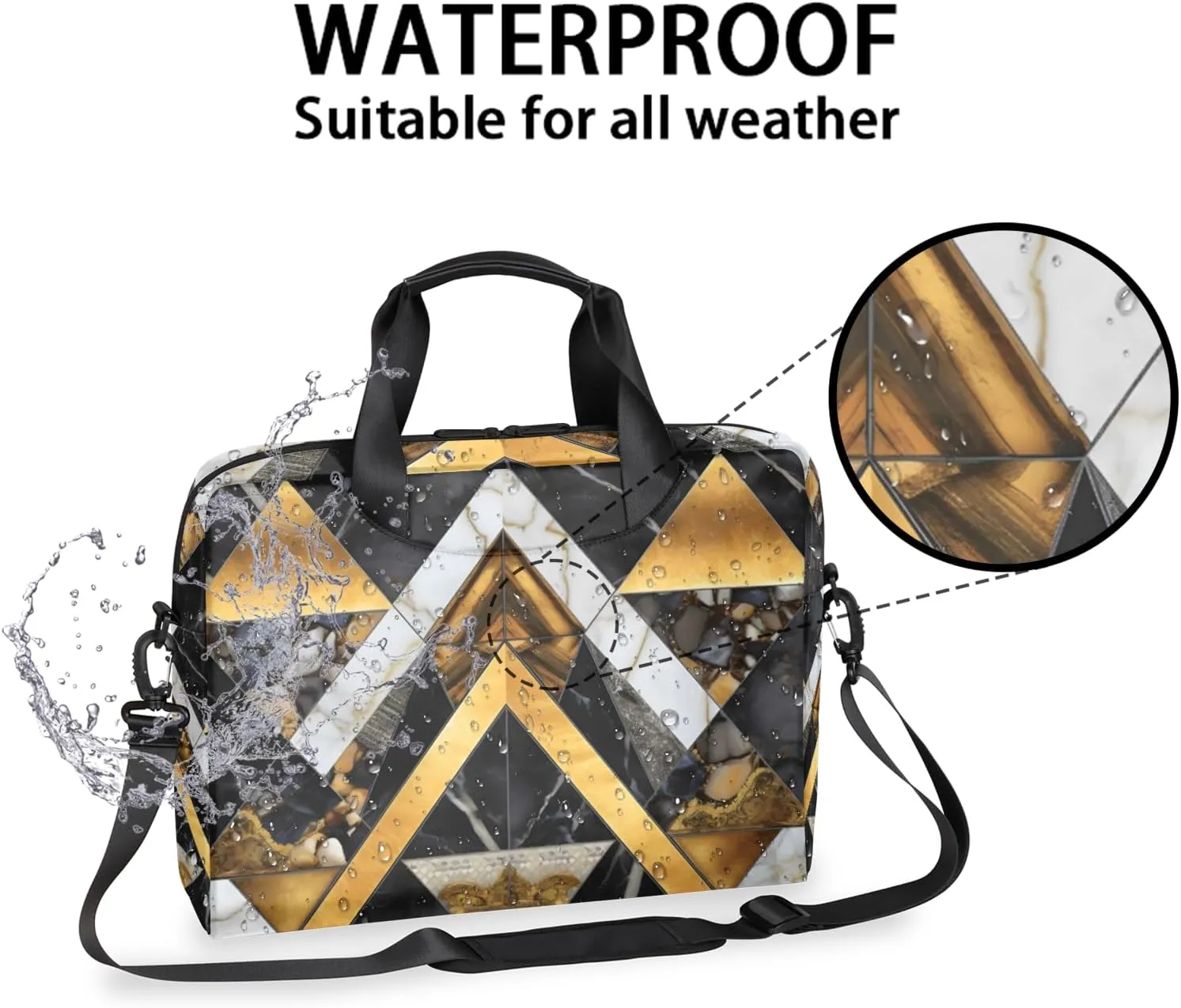 Laptop Bag 15.6 Inch Laptop Sleeve Case with Shoulder Straps Computer Slim Briefcase for Men and Women