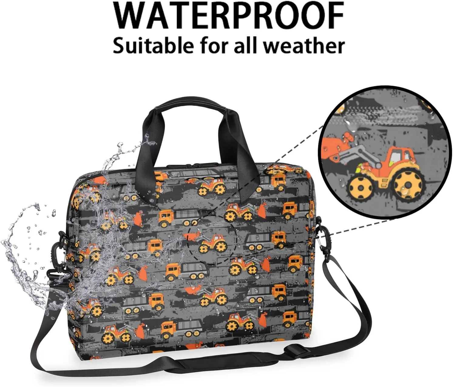 Laptop Bag 15.6 Inch Laptop Sleeve Case with Shoulder Straps Computer Slim Briefcase for Men and Women