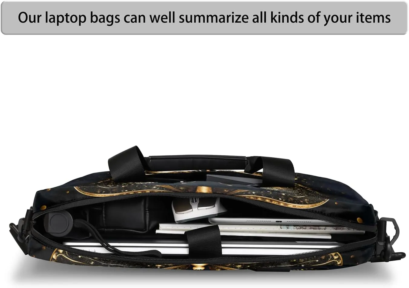 Laptop Bag 15.6 Inch Laptop Sleeve Case with Shoulder Straps Computer Slim Briefcase for Men and Women